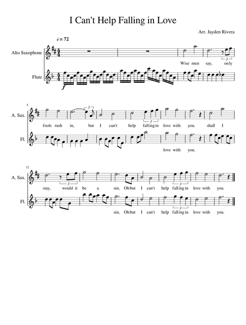 I Can't Help Falling In Love - H Peretti;L Creatore;G D Weiss;Pentatonix