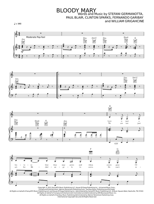 Bloody Mary - Lady Gaga