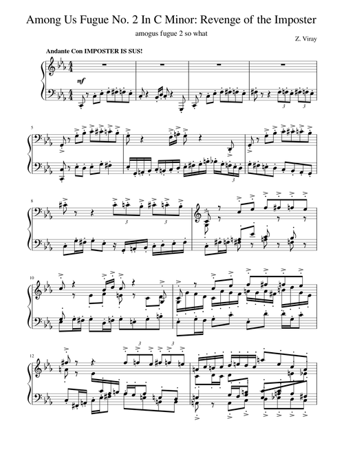 Among Us Fugue No. 2 In C Minor: Revenge of the Imposter