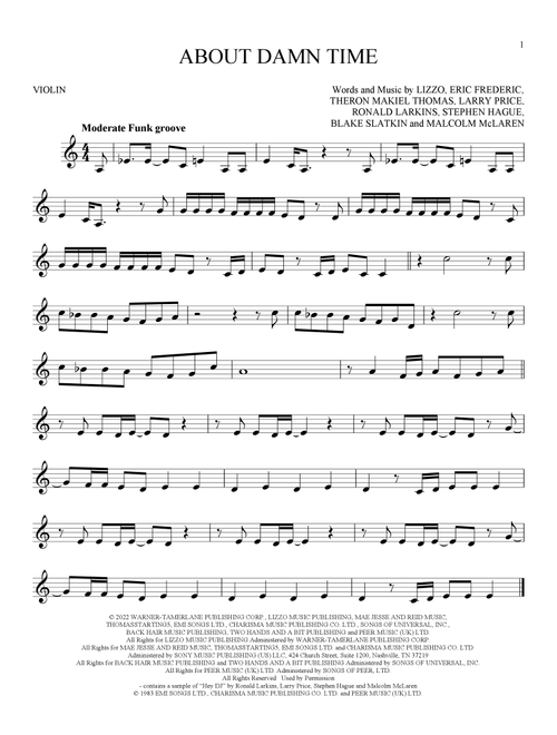 About Damn Time - Lizzo (Violin Solo)
