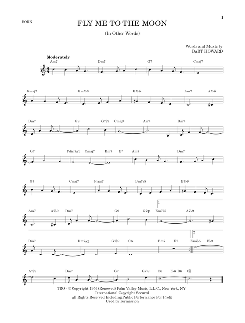 Fly Me To The Moon (In Other Words) - Tony Bennett (French Horn Solo)
