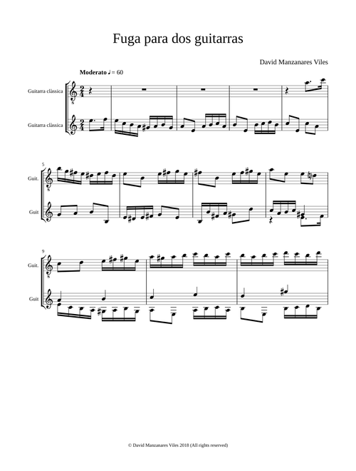 Fuga para dos guitarras
