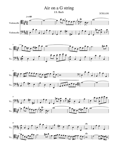 Air on a G string