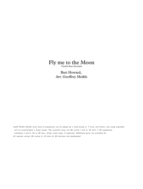 Fly Me To The Moon (in Other Words) (Arr. Geoffrey Meikle) - Tony Bennett (Brass Band)