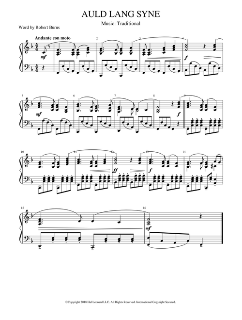 Robert Burns -AULD LANG SYNE