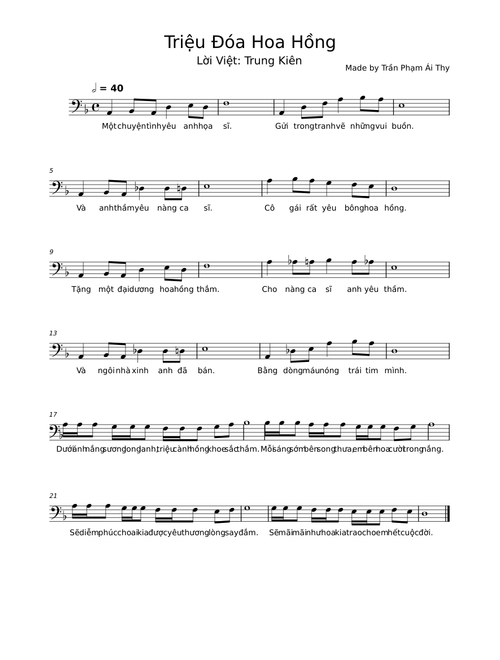 Triệu Đóa Hoa Hồng – Misc tunes