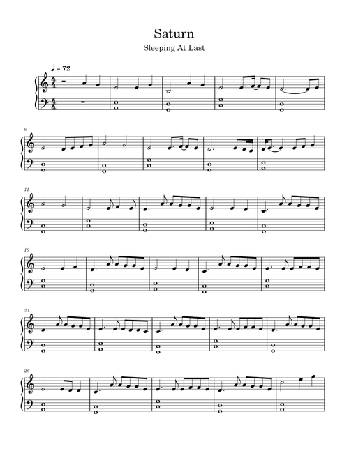 Saturn – Sleeping at Last