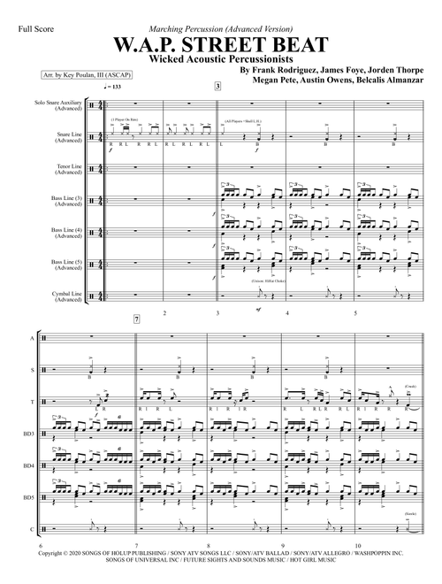 Wap (Arr. Key Poulan, III) - Cardi B Ft. Megan Thee Stallion (Marching Band)
