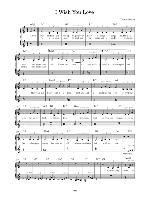 I Wish You Love – Charles Trenet