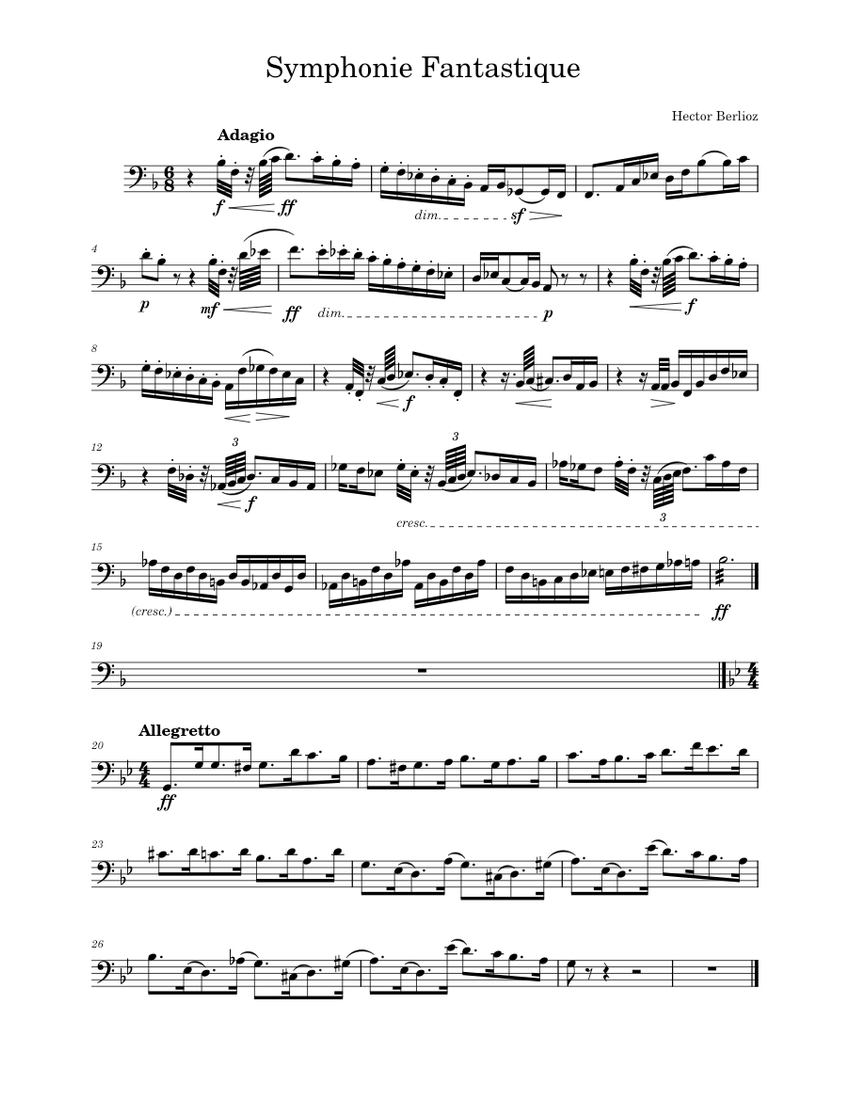 Symphonie fantastique, H 48 – Hector Berlioz Symphonie Fantastique