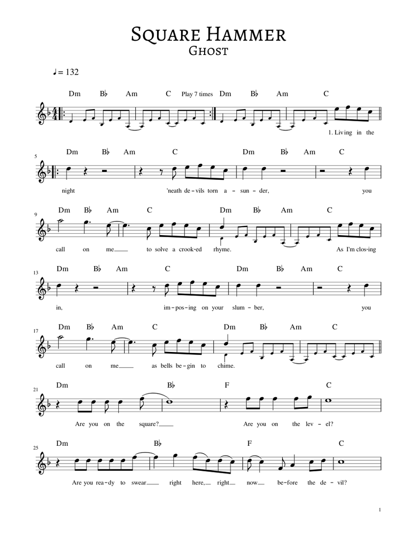 楽譜　New Screen Music Square T-SQUARE - TAKARAJIMA (宝島) [Chenle PIANO COVER.] Sheet