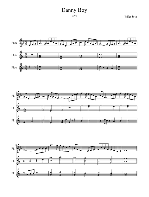 Danny Boy Flute´s Traditional Irish