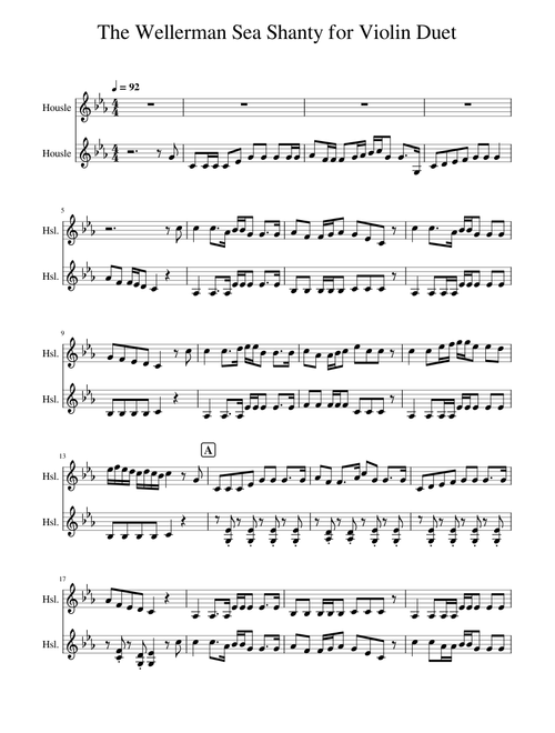 Wellerman – The Longest Johns (Violin duet)