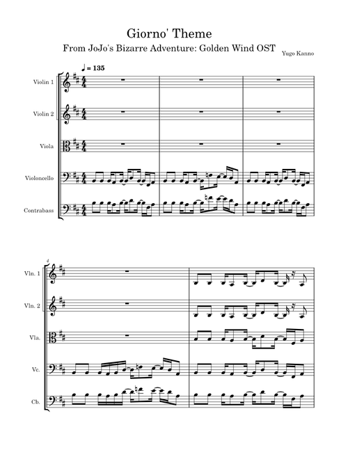 Giorno Giovanni's Theme – Yugo Kanno