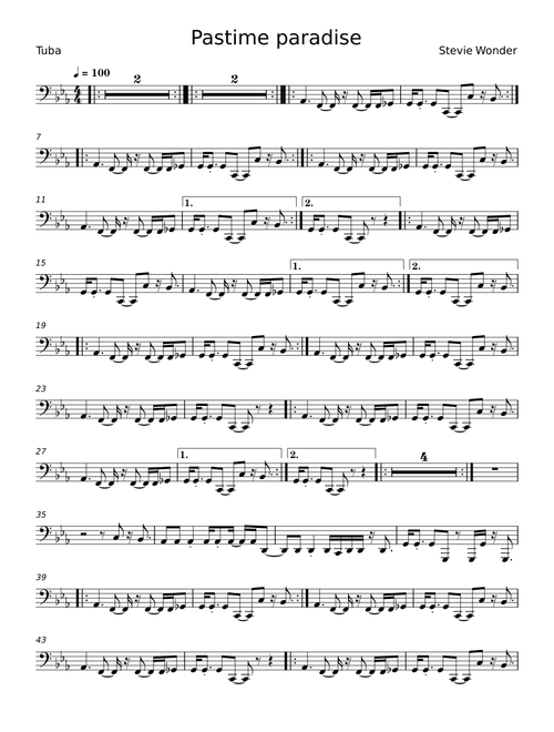 Pastime paradise - Stevie Wonder