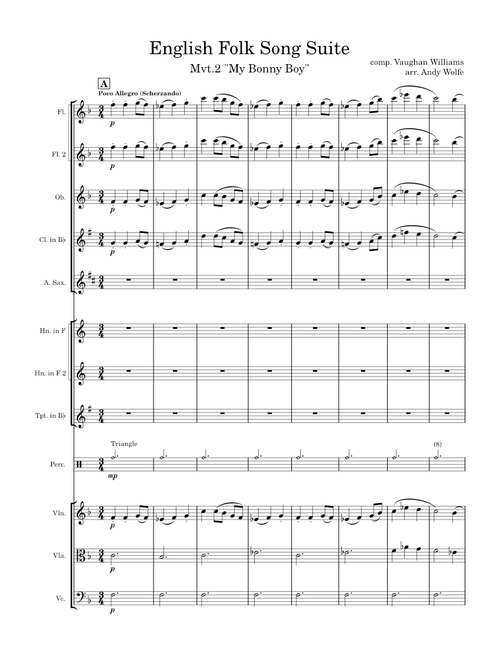 English Folk Song Suite - Mvt.2 "My Bonny Boy"