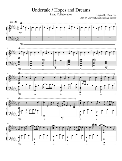 Undertale / Hopes and Dreams (Piano Collaboration)