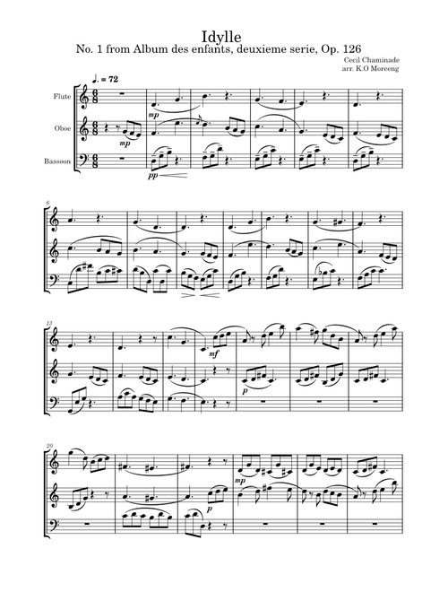 Album des enfants - 2ème série, Op.126 – Cécile Chaminade Idylle