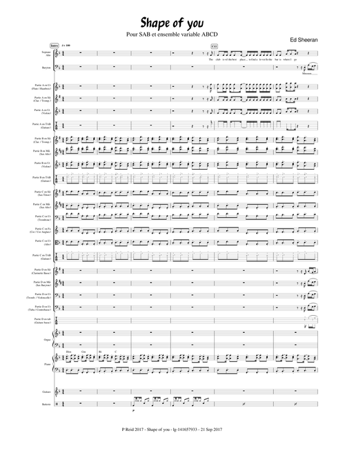 Shape of you (D - minor)