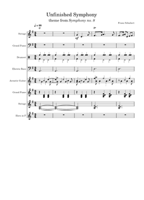 Free Symphony No.8, D.759 by Franz Schubert sheet music | Download