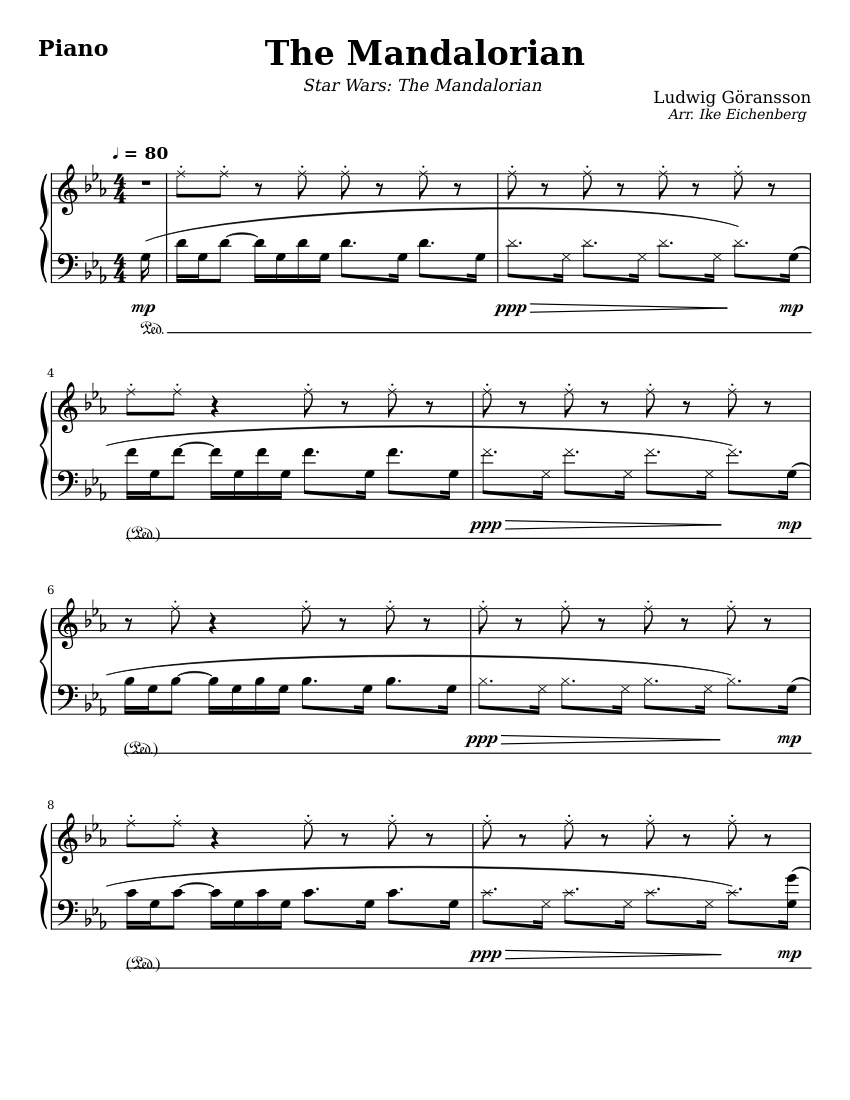 the-mandalorian-main-theme-sheet-music-for-piano-solo-musescore
