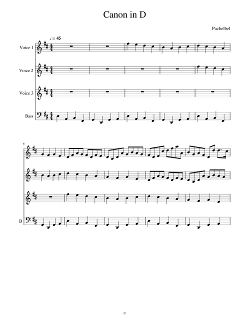 Canon in D - J.Pachelbel