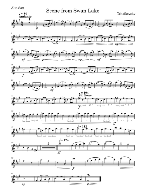 Tchaikovsky Scene from Swan Lake