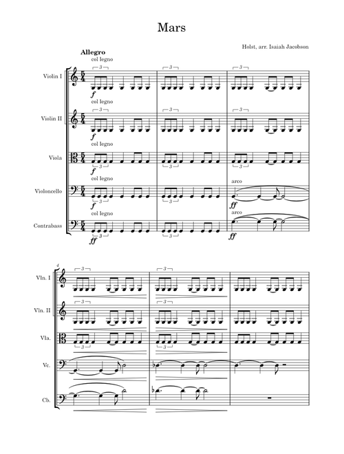 Mars, the Bringer of War – Gustav Holst Mars