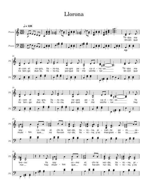 Llorona – trad.