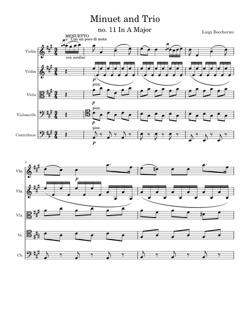 Minuet and Trio – Luigi Boccherini
