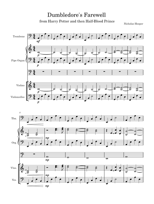 Dumbledore's Farewell – Nicholas Hooper