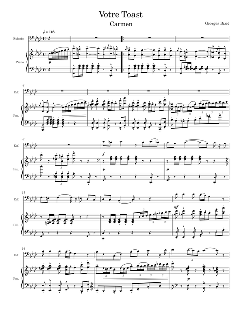Votre Toast, Je Peux Vous Le Rendre – Georges Bizet Votre_Toast_(Toreador_Song_From_Carmen_II°_Act