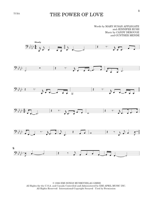 The Power Of Love - Celine Dion, Air Supply (Tuba Solo)
