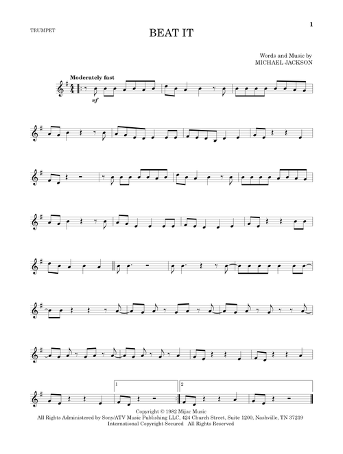 Beat It - Michael Jackson (Trumpet Solo)