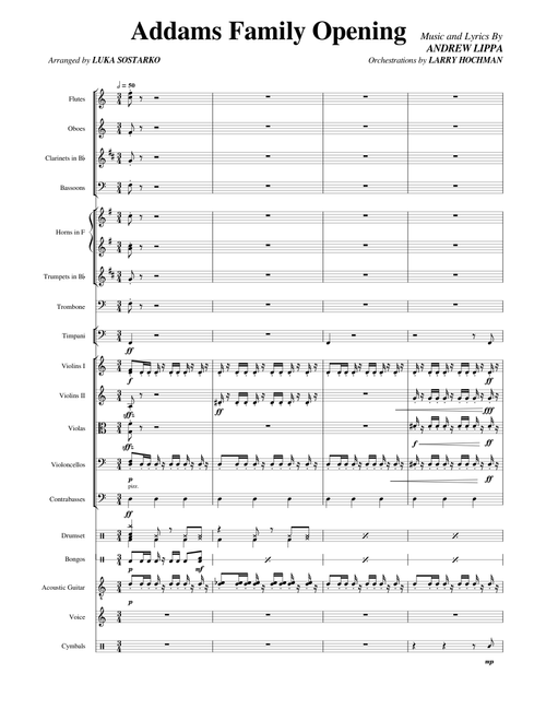 Addams Family Overture Exerpt