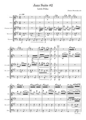 COOKIN' JAZZ Vol.2〜10 楽譜 Free Jazz Suite No. 2 by Dmitri Shostakovich sheet music