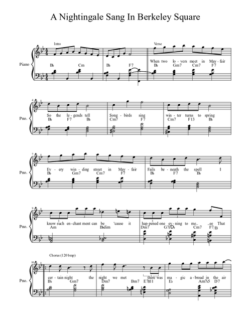 A Nightingale Sang In Berkeley Square
