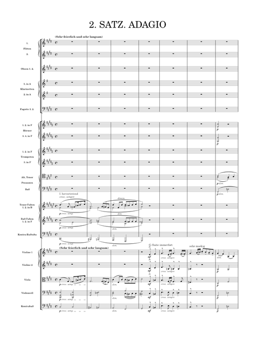 Anton Bruckner — Symphony No.7 in E major, Mvt. II. Satz - Adagio, WAB 107