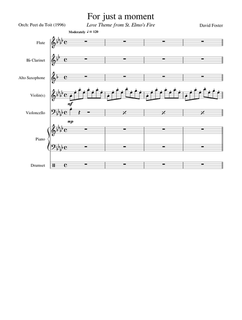 For just a moment from St. Elmo's Fire - David Foster (Ensemble)