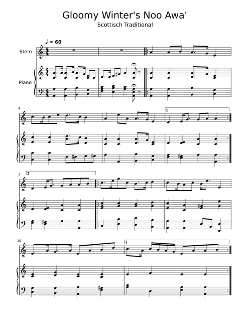 Gloomy Winter's Noo Awa' – Traditional Scottish Song
