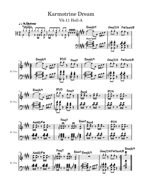 Karmotrine Dream - Garoad (Lead Sheet)