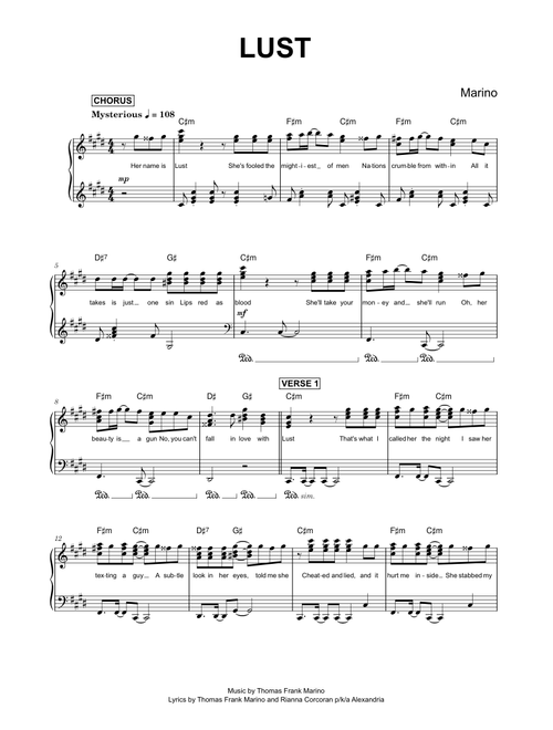 Lust - Marino (Piano)