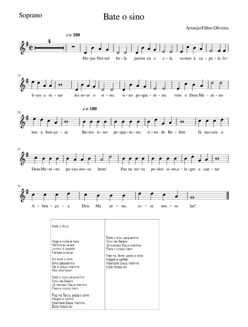 Bate o Sino-Soprano