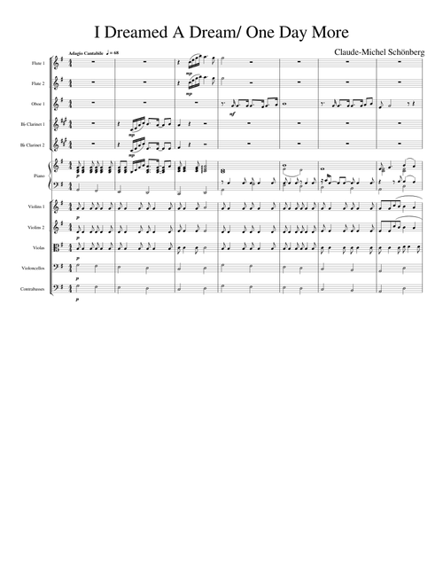 I Dreamed A Dream/ One Day More – Claude-Michel Schonberg