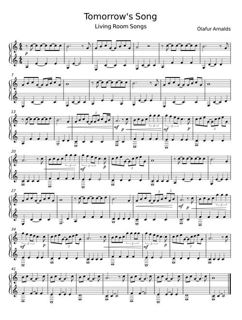 Tomorrow's Song - Ólafur Arnalds