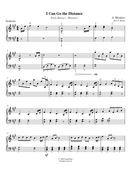 I Can Go the Distance – Alan Menken