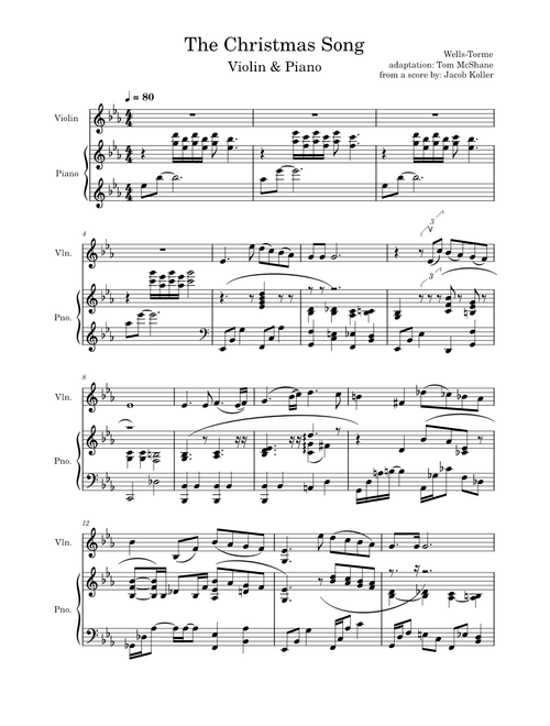 The christmas song – Mel Tormé