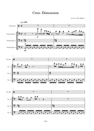 Dimension – Creo Dimension Sheet Music for Piano (Solo) easy ...