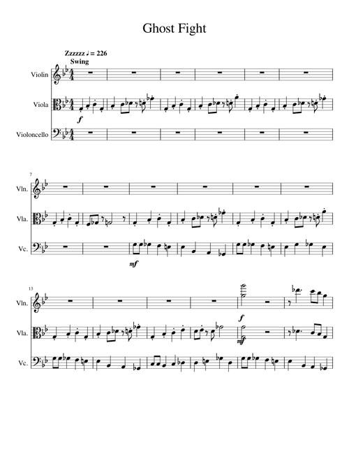 Ghost Fight - Undertale (String Trio)