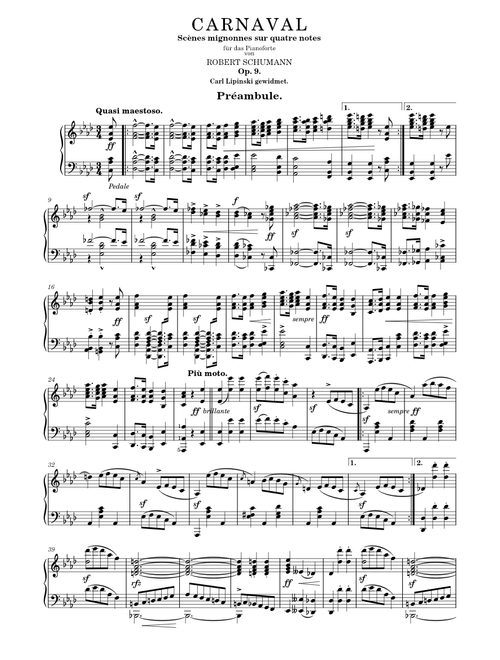Schumann - Carnaval